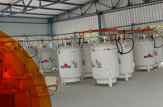 425 kg mini bulk LPG installation & LOT Installation